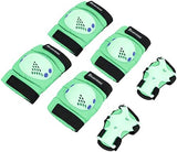 BOSONER Kids/Youth Knee Pads Elbow Pads Wrist Guards Set for 3-15 Years, Child Protective Gear Set for Roller Skates, Cycling, BMX Bike, Skateboard, Inline Skating, Scooter Riding Sports…
