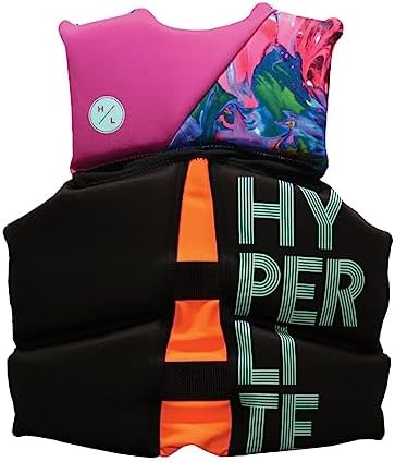 HyperLite Elite Kids Life Jacket, US Coast Guard Approved, Great for Any Water Sports Activity Including Boating, Paddle & Swimming