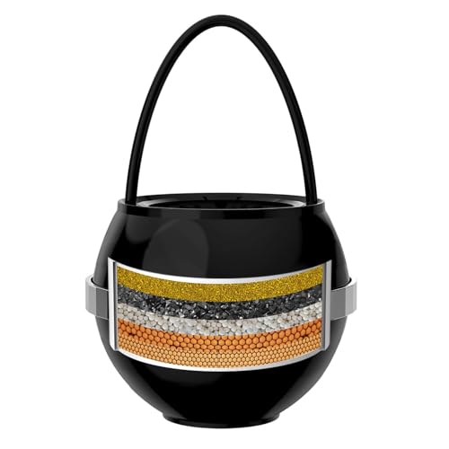 Bath Filter for Tub - Kinder Water Filter for Bathtub, Hard Water Softener to Remove Lead,Chlorine and Fluoride, Improve Skin, Hair and Nails Condition,Matte Black