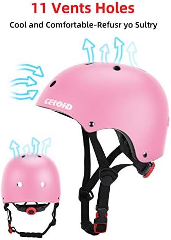 Kids Bike Helmet,Toddler Skateboard Helmets for Ages 2-3-5-8-14 Years Boys Girls，Adjustable Multi-Sport Bicycle Skateboarding Football Roller Skating Scooter Rollerblade Balance Bike Helmet