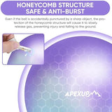 APEXUP Yoga & Pilates Ball - Anti Slip Heavy Duty Gym Ball for Fitness, Balance & Core Workout