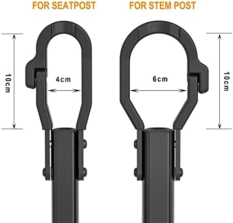 Bike Crossbar Adapter for Bike Rack (32kg/70lbs) - Top Tube Cross-Bar Adjustable - Bicycle Bike Adapter Bar for Low-Step Step-Through Bikes, BMXs, Ladies and Kids Bikes (1 PC)