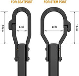 Bike Crossbar Adapter for Bike Rack (32kg/70lbs) - Top Tube Cross-Bar Adjustable - Bicycle Bike Adapter Bar for Low-Step Step-Through Bikes, BMXs, Ladies and Kids Bikes (1 PC)