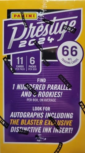 2024 Panini Prestige Football Trading Cards Blaster Box