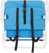 Outvita Lightweight Folding Beach Chair, Portable Arm Chair with High Strength Cleanable Fabric for Sand Camping Lawn Concert Travel Festival Blue,Heavy Duty Supports 220lbs