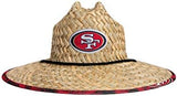 FOCO Men's NFL Team Logo Floral Lifeguard Beach Straw Sun Hat