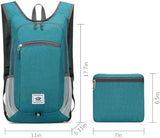 DOJUNS Hiking Backpack 15L Small Travel Backpack Lightweight Foldable Daypack Packable Camping Backpacks for Women Men (Blue)