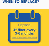 Aerostar 20x25x4 MERV 13 Pleated Air Filter, AC Furnace Air Filter, 6 Pack (Actual Size: 19 1/2"x24 1/2"x3 3/4")