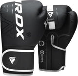 RDX Boxing Gloves, Pro Training Sparring, Maya Hide Leather, Muay Thai MMA Kickboxing, Men Women Adult, Heavy Punching Bag Focus Mitts Pads Workout, Ventilated Palm, Multi Layered, 8 10 12 14 16 18 Oz