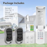 for Genie Garage Door Opener Keypad and Remote,Compatible with All Genie/Overhead Garage Door Openers, for Model GK-R 37332R OKP-BX GK-BX GWKP, GWK-IC, ACSDG, ACSDA1, ACSD1G, B8QACSDA, B8QACSDA1