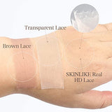 BEEOS 5x5 HD Lace Closure Only, 0.10mm Ultra-Thin Film HD Lace Body Wave Full Cuticle Aligned Virgin Human Hair Closure Pre Plucked Natural Hairline 18 Inch