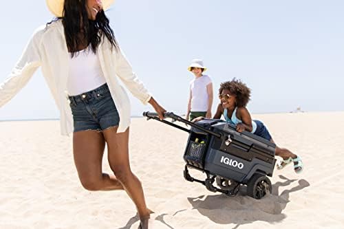 Igloo Trailmate Journey 70Qt Wheeled Cooler, Insulated Hard Shell Ice Chest