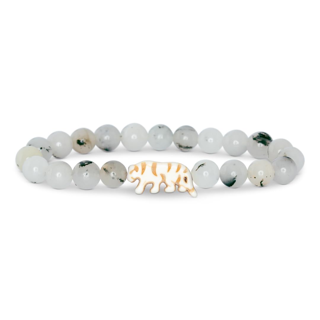 Fahlo Prowl Tiger Tracking Bracelet, Track a Real Tiger’s Journey, Supports Wildlife Conservation, Elastic One Size Fits Most, Interactive Mobile App Map, Unisex Animal Gift, Royal Purple