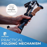 Collapsible Trekking Poles for Hiking I Carbon or Aluminum Hiking Poles Ultra Lightweight I Adjustable Trekking Poles for Women and Men with Cork Grip