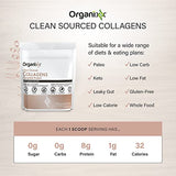 Organixx Clean Sourced Collagen Powder, Hydrolyzed Protein Powder Collagen Peptides with Vitamin C, and Types I, II, III, V, X, For Skin, Joints, Hair and Nails, Aging Support Unflavored (15 Servings)