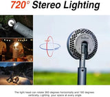 Camping Light Telescopic, Collapsible Magnetic Camping Lantern with 12000mAh Battery, Telescoping IPX6/IPX7 Waterproof Flashlights, Camping Lamp for Emergency, Camping, Hiking (Desert Yellow)