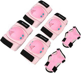 BOSONER Kids/Youth Knee Pads Elbow Pads Wrist Guards Set for 3-15 Years, Child Protective Gear Set for Roller Skates, Cycling, BMX Bike, Skateboard, Inline Skating, Scooter Riding Sports…
