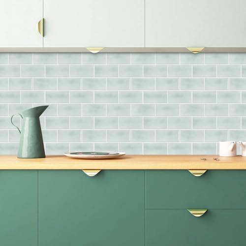 STICKGOO 10-Sheet Subway Tile Peel and Stick Backsplash, Self Adhesive Vinyl Wall Tiles, Stick on Backsplash for Kitchen and Bathroom(Thicker Design)