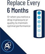 Pentair Pentek DGD-5005 Big Blue Water Filter, 10-Inch Whole House Sediment Filter Cartridge Replacement, Dual-Gradient Density Spun Polypropylene, 10" x 4.5", 5 Micron, Pack of 2