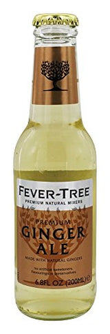 Fever-Tree Ginger Ale - Premium Quality Mixer - Refreshing Beverage for Cocktails & Mocktails. Naturally Sourced Ingredients, No Artificial Sweeteners or Colors - 6.8 Fl Oz Bottles - Pack of 24