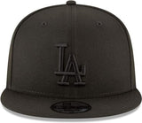 New Era MLB 9FIFTY Black Black Primary Logo Team Adjustable Snapback Hat Cap One Size Fits All