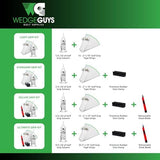 Wedge Guys Golf Grip Kits for Regripping Golf Clubs - Professional Quality - Options Include Hook Blade, 15 or 30 Tape Strips, 5 or 8 oz Solvent, Grip Tape Remover, Bench Vise & Rubber Clamp