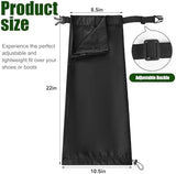 Adnee 2 PCS Lawn Care Leg Gaiters-Weed Eating Leg Protectors-Garden Trimming Leg Chaps-Adjustable Leg Guards for Garden and Farm Working, Black