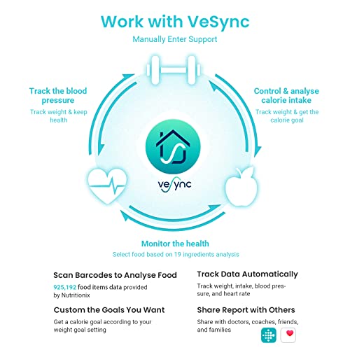 Etekcity Bathroom Scale for Body Weight, Highly Accurate Digital Electronic Weighing Machine for People, LCD Display, Large Size, 6mm Tempered Glass for Safe Home Use, Batteries Included, 400 lbs