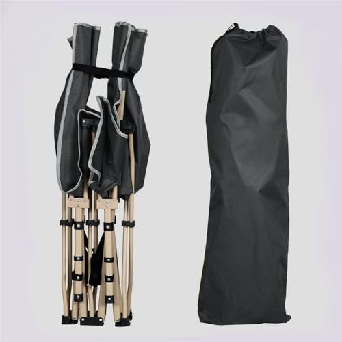 Yaheetech Folding Camping Cot, Portable Military Canvas Sleeping Bed, Outdoor Comfortable Lightweight Bed with Carry Bag for Hiking, Backpack Travel, Home & Office