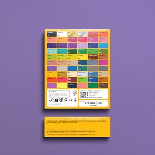 ARTISTRO 60 Acrylic Paint Pens - Dual Tip Brush + Fine Ideal for Calligraphy - Acrylic Paint Markers for Fabric, Rock, Glass, Wood, DIY - Art Supplies, Stocking Stuffers, Christmas Gift Idea