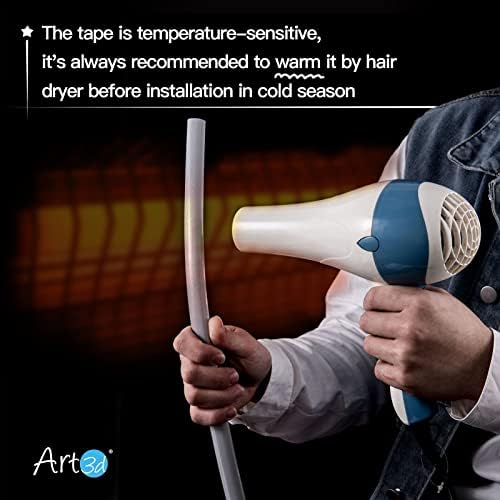 Art3d 25 Ft Peel and Stick Trim for Backsplash Tile Edge, Self-Adhesive Liner for Corner Decor in White