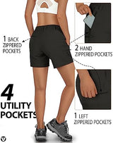 Outdoor Ventures Women's Hiking Shorts Stretch Lightweight Golf Shorts Quick Dry UPF 50+ 5 inch Cargo Short for Camping