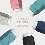 Collapsible Water Bottles 20.6oz, Silicone Foldable Portable Travel Water Bottle, Folding Lightweight Reusable Leakproof for Traveling Camping Hiking Cycling Yoga Sports Outdoor