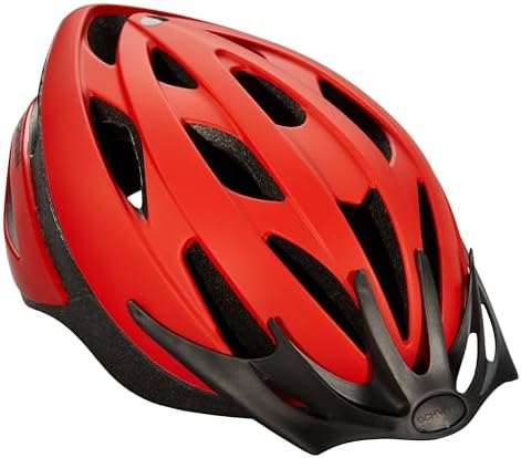 Schwinn Thrasher Bike Helmet for Adult Men Women Age 14+ with Suggested Fit 58-62cm, Multi-Mode Rear LED Light or No Light Option, Lightweight with Adjustable Side and Chin Strap, Bike Accessories