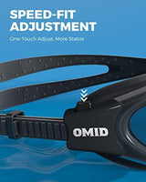 OMID Swim Goggles, P2 Polarized Swimming Goggles for Men Anti-fog Goggles Swimming for Adult Women
