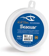 Seaguar Blue Label Fishing Leader Line for Saltwater, 100% Fluorocarbon, Clear, Multiple Sizes