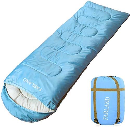 FARLAND Sleeping Bags 30℉ for Adults Teens Kids with Compression Sack Portable and Lightweight for 3-4 Season Camping, Hiking,Waterproof, Backpacking and Outdoors