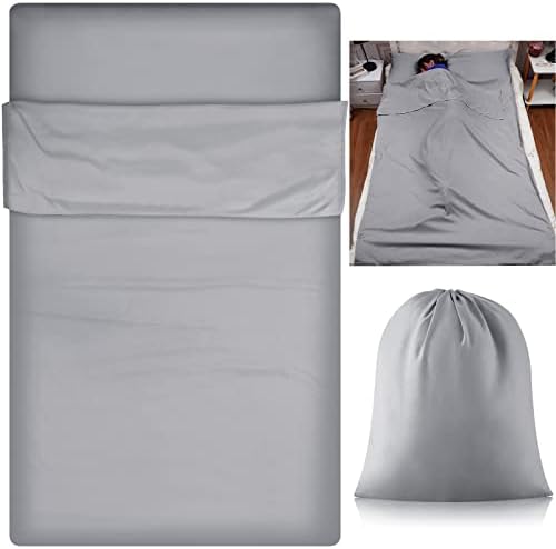 Irenare Self Tan Sleep Sack Breathable Self Tanning Sheet Protector for Bed Travel Sleeping Bag Camping and Sheet Liner for Outdoor Travel Hiking