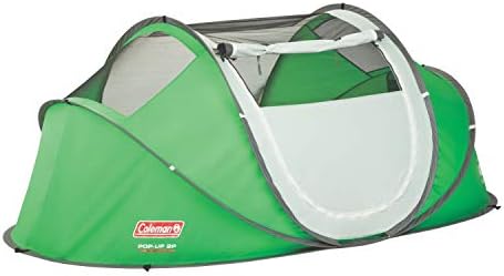 Coleman Pop-Up Instant Tent Sets Up in 10 Seconds, Portable & Lightweight 2/4 Person Tent with Adjustable Rainfly