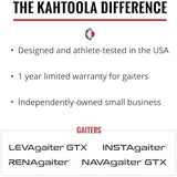 Kahtoola INSTAgaiter Low Gaiters for Hiking, Trail Running, Mountaineering, Hunting, Rocky Terrain, Mud, Snow & Ice