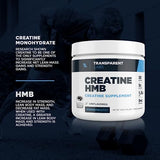 Transparent Labs Creatine HMB Sports Nutrition Bodybuilding Supplement - Creatine Monohydrate Powder with HMB for Muscle Growth, Increased Strength and Enhanced Performance - 30 Servings, Unflavored