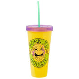 Silver Buffalo Disney The Nightmare Before Christmas 4 Pack Color Change Plastic Tumblers Featuring Jack Skellington, Sally, Oogie Boogie, and Zero, 24 Ounces