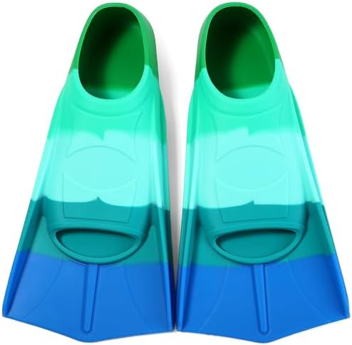 Kids Swim Fins,Short Kids Fins Youth Swimming Flippers for Lap Swimming Training for Children Girls Boys Beginners