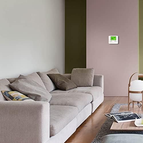 Non-Programmable Thermostat for House, Digital Energy-Saving Home Thermostats, up to 1 Heat/1 Cool Single-Stage Systems (Green Backlight)