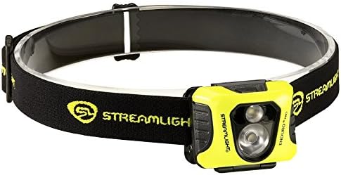 Streamlight 61421 Enduro Pro 200-Lumen LED Headlamp with Elastic Head Strap, Box, Yellow