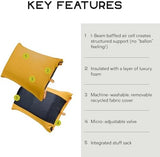NEMO Equipment Fillo Backpacking & Camping Pillow - Mango/Golden Oak - One Size