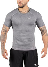 Kewlioo Men's Sauna Suit Shirt - Heat Trapping Sweat Compression Vest, Shapewear Top, Gym Exercise Versatile Shaper Jacket