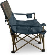 Kelty Lowdown Couch - 3 Person Capacity Camping Chair, Extra Large and Sturdy Bench for Campsites, Soccer Games, and Backyard Parties (Dark Shadow/Midnight Navy)
