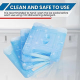 Reusable Jumbo Ice Pack - Long Lasting - Perfect for Keeping Food Or Beverages Cold, Coolers, Camping, Beach Coolers, Hiking & More, Clear Blue