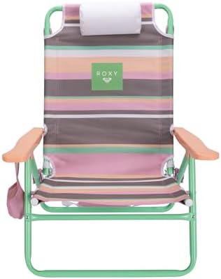 Roxy Beach Chair – Lightweight Folding Chair with Adjustable Recline and Cup Holder – Portable and Durable Chairs for Beach, Camping, or Outdoor Events